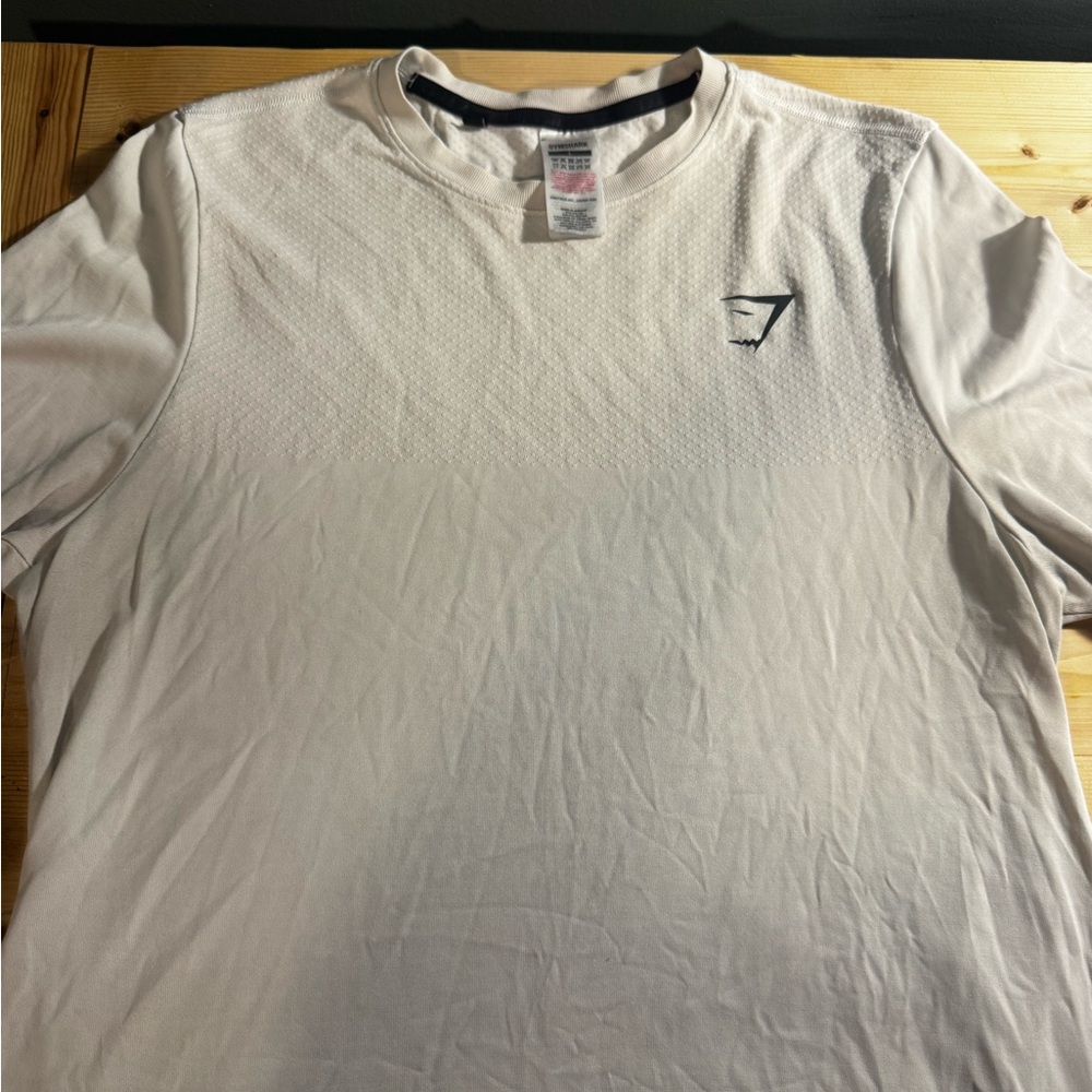 Gymshark White Short Sleeve Performance Crew Shirt - Picture 7 of 7